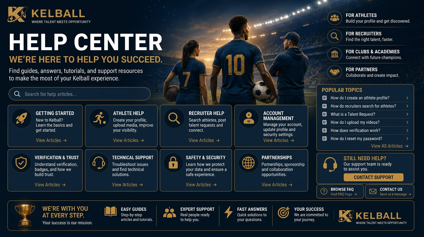 Kelball Help Center — we're here to help you succeed
